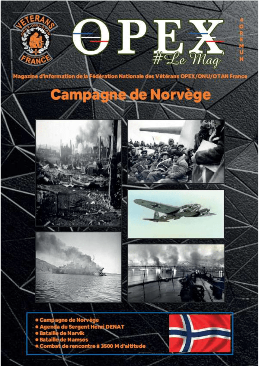 Magazine vétérans OPEX ONU OTAN – Couverture Campagne de Norvège